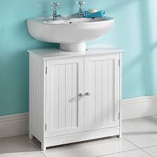 As the floor underneath is visible, this gives the appearance of a larger room. Details About Under Sink Basin Bathroom Storage Cabinet Organizer Unit White Wood Furniture Wooden Bathroom Cabinets Bathroom Storage Units Bathroom Sink Storage