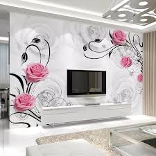 Papel Pintado De La Foto De La Flor 3d Personalizado Del Dormitorio Del Sofa De La Tv Papel Pintado De L Tapete Wohnzimmer Wandgestaltung Tapete Wandgestaltung