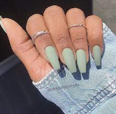 Lilycute nail gel polish nail color glitter sequins matte effect gel long lasting base top coat born pretty neon matte nail gel polish 6ml fluorescent green yellow colors soak off uv gel shop the latest matte nail polish deals on aliexpress. Matte Green Matte Nails Design Best Acrylic Nails Short Acrylic Nails