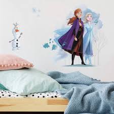Frozen 2 Peel Stick Giant Wall Decal Roommates In 2020 Affordable Wall Decor Frozen Room Wall Decals