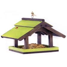 Soldes De Wouf Mangeoire A Suspendre En Bois Pour Oiseaux Mangeoire Oiseau Maison Oiseaux Mangeoires Oiseaux En Bois