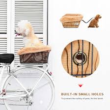 ANZOME Dog Bicycle Basket Liner, Warm and Soft Small Pets Bike Basket Cover  with Durable Canvas Outside,Easy to Install Comfort Padded Bike Basket  Liner for Dog Carrier(Basket Not Included)-Brown : Amazon.co.uk: Pet