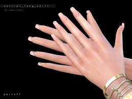 They come in 2 versions, 5. Natural Long Nails By Darte77 From Tsr Sims 4 Downloads