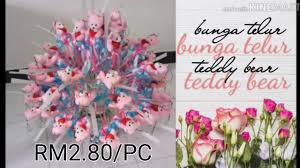Buat pengantin perempuan terutamanya bagi mereka yang kreatif dan menginginkan sentuhan peribadi dengan mengubah sendiri atau diy bunga. Tutorial Bunga Telur Teddy Bear Hantaran Pernikahan Youtube