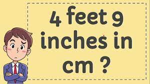 4 Feet 9 Inches in CM - YouTube