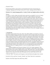 One of the official languages of sri lanka is sinhala used by the sinhalese people, who total approximately 16 million. Pdf Muslims In Sri Lankan Language Politics A Study Of Tamil And English Medium Education
