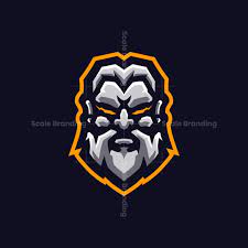 Zeus God Esports Mascot Logo Design In 2021 Logo Design Zeus God Greek Mythology Gods