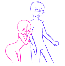 Try to make the inner corner lower than the outer corner. Couple Sketch Outline By Jaeteaell On Deviantart