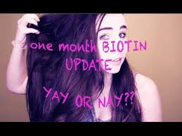 I know that it's hard to just let your hair be, but. Biotin Results One Month Update Hair Growth Youtube