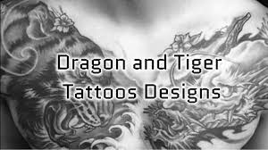 The use of abstract colors blending together, either as fill for the silhouette of the tiger or as background, adds a supernatural, cosmic look to the design. 14 Unique Dragon And Tiger Tattoo Designs List Bark