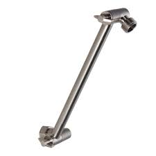 Brushed Nickel 9 Inch Powerful Adjustable Shower Arm Mount Extension Extender For Shower Head 04 101c Shower Head Extension Shower Heads Adjustable Shower Arm