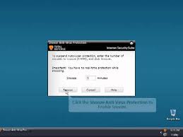 How To Snooze Anti Virus In Total Defense Internet Security Suite Youtube