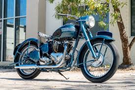 Image result for Blue 1952 Motorcycle