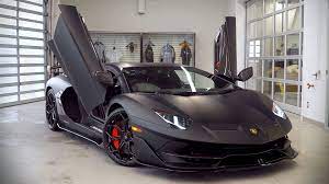 2019 Lamborghini Aventador Svj Black Lamborghini Aventador Luxury Sports Cars Supercars