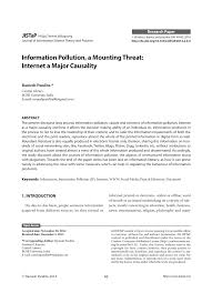 Sei teil des playstation universums. Pdf Information Pollution A Mounting Threat Internet A Major Causality