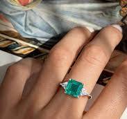 925 Silver Art Deco Paraiba Tourmaline Ring: Square Cut ...
