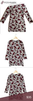 Zara woman nwt fw21 multicolored oversized patchwork shirt all sizes 2330/008. Zara Daisy Flower Printed Long Sleeve Shift Dress Long Sleeve Shift Dress Clothes Design Shift Dress