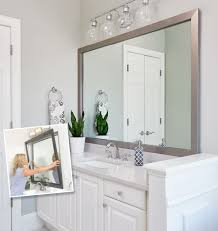 Read More About 51 Amazing Bathroom Mirror Design Ideas For Every Style Guestbathroomvanit Bathroom Mirror Makeover Diy Mirror Frame Bathroom Bathroom Decor