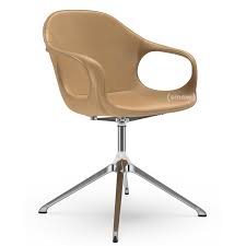 Fettstühle (lehmartiger, klebriger und glänzender stuhl). Kristalia Elephant Drehgestell Leder Cognac Aluminium Glanzend Von Neuland Industriedesign 2011 Designermobel Von Smow De