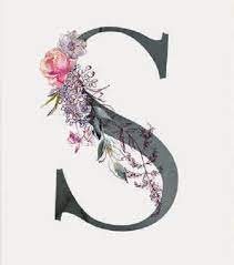 Sabinafrom the sabine tribe ; Buchstabe Letter S Bild Buchstaben Blumenzeichnung Buchstaben