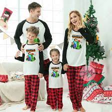 Minecraft Christmas Matching Family Xmas Pajamas - Family Christmas Pajamas  By Jenny