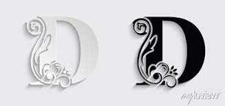 Select a letter d image to download for free. Letter D Flower Letters Vintage Ornament Initial Alphabet Fototapete Fototapeten Abstrakt Gelb Vintage Myloview De