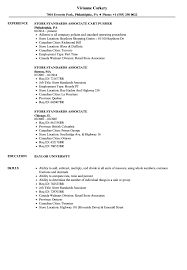 Store Standards Associate Resume Samples Velvet Jobs