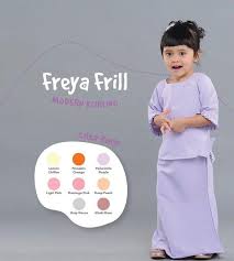 Zalora's baju raya online is made available for you in our hari raya collection. Girls Modern Baju Kurung For Hari Raya 0 8 Years Old Freya Frill Design Babies Kids Babies Kids Fashion On Carousell