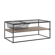 Read on to discover the tips and tricks that you can use to get a sparkling glass table that is free from unsightly streaks. Walker Edison Grey Wash Glass Coffee Table Lwf42mdrctgw From Walker Edison Accuweather Shop