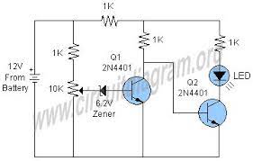 Simple Battery Monitor Circuit Diagram Schematic Circuit Diagram Electronics Basics Monitor