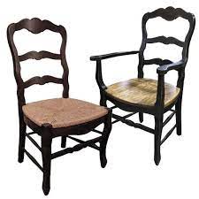 Country French Ladderback Chairs Select Rush Seat Wood Seat And Finish In Your Cho French Country Dining Chairs Country Kitchen Decor French Country Dining