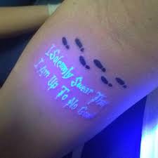 My New Tattoo Inspired By Marauders Map From The Harry Potter Series The Black Light Part Is Invisible To The Clever Tattoos Harry Potter Tattoos Tattoos