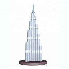 Many modern interpretations of islamic architecture can be found here due to a boom in construction and. Famous Building Sculpture Dubai Burj Khalifa Tower Buy Dubai Tower Khalifa Tower Khalifa Tower Product On Alibaba Com