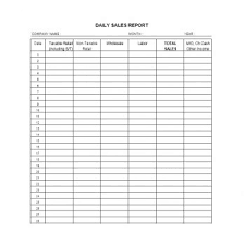 Open the daily expense sheet personal_no currency spreadsheet and then the expense capture worksheet. 10 Free Daily Sales Report Templates Word Excel Templates