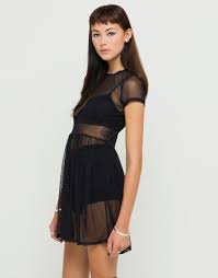 Motel Louski Sheer Babydoll Dress In Black Mesh Topshop Asos House Of Fraser Nastygal Babydoll Style Dress Dresses Babydoll Dress