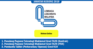 Jawatan kosong terkini kerajaan 2021. Jawatan Kosong Di Lembaga Lebuhraya Malaysia Kelayakan Spm Diploma