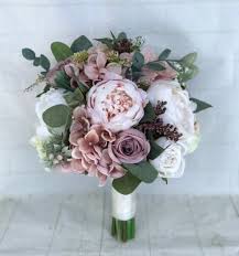 Elegant Mauve March Wedding Color Inspirations Blush Bouquet Wedding Peony Bouquet Wedding Rose Bridal Bouquet