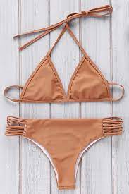 Brown Cami Bikini Set Bikinis Brown Bikini Bikini Set