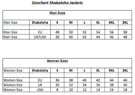 Size Chart Shop Shakaloha Com