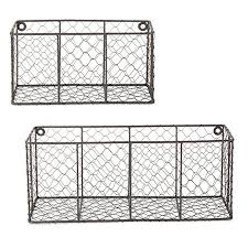 Check spelling or type a new query. Dii Farmhouse Vintage Chicken Wire Wall Basket Set Of 2 Assorted Rustic Bronze Walmart Canada