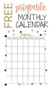 Free Vertical Printable Monthly Calendar Free Printable Calendar Monthly Free Printable Calendar Monthly Calendar Printable