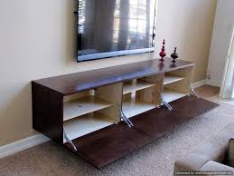 Custom Floating Contemporary Tv Cabinet Built For A Huntington Beach Resident In Orange County Ca Black Floating Shelves Floating Shelves Floating Shelf Decor