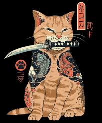 Qwertee Limited Edition Cheap Daily T Shirts Gone In 24 Hours T Shirt Only 9 11 12 Cool Graphic Funny Tee Shirts Samurai Artwork Samurai Art Cat Art