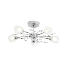 Chrome semi flush ceiling lights uk. Douglas 5ch 5 Light Polished Chrome Semi Flush Ceiling Light Lighting From The Home Lighting Centre Uk