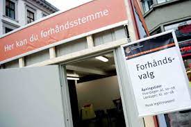 Det samme gjelder velgere som er i karantene og som ikke kan forhåndsstemme på ordinær måte. Forhandsstemme Store Norske Leksikon