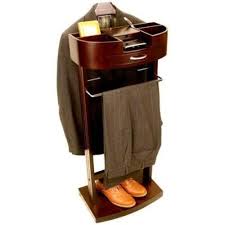 Deluxe Men S Suit Stand Valet Wardrobe Clothes Rack Wood Walnut Storage New Home Garden Household Supplies Cleaning Home Organization Ebay Epipla