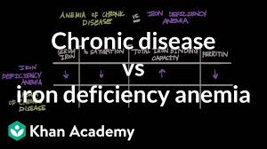 Chronic Disease Vs Iron Deficiency Anemia Video Khan Academy