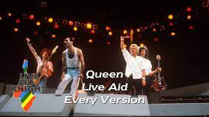 Live Aid Queen Every Version Youtube Live Aid Queen Sound Of Music