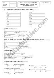 To make it easy for you we have jotted all the class 3 subjects worksheets in the below sections. 1st Term 8th Class 3rd English Examination Esl Worksheet By Fbilgi