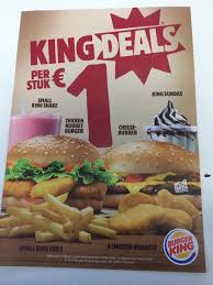 King Deals Voor Maar 1 Euro Per Stuk Burger King Groningen Station Facebook